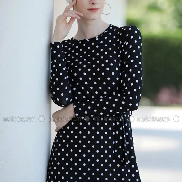 J. Crew Long sleeve polka dot print dress (size 2) - Picture 1 of 9